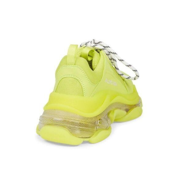 Balenciaga Women’s Sneaker Triple S Neon Yellow Sneaker Women's 10 US 40 EU. - Picture 3 of 7